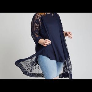 Lane Bryant Embroidered Overpiece 14/16.